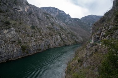 Kanyon Matka Üsküp, Makedonya yakınındaki gölde