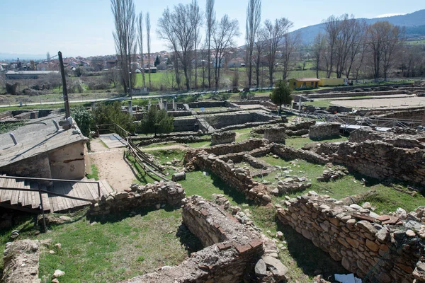 Ruines Ville Grecque Antique Héraclée Lyncestis Bitola Macédoine — Photo