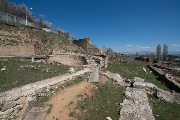 Ruinas Antigua Ciudad Griega Heraclea Lyncestis Bitola Macedonia —  Fotos de Stock