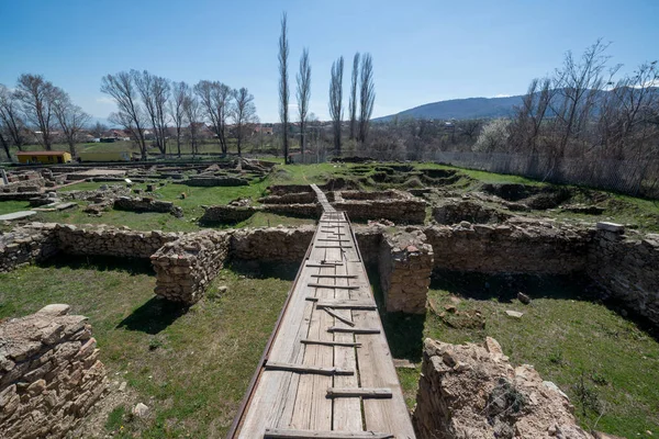 Ruines Ville Grecque Antique Héraclée Lyncestis Bitola Macédoine — Photo
