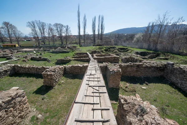 Ruinas Antigua Ciudad Griega Heraclea Lyncestis Bitola Macedonia —  Fotos de Stock