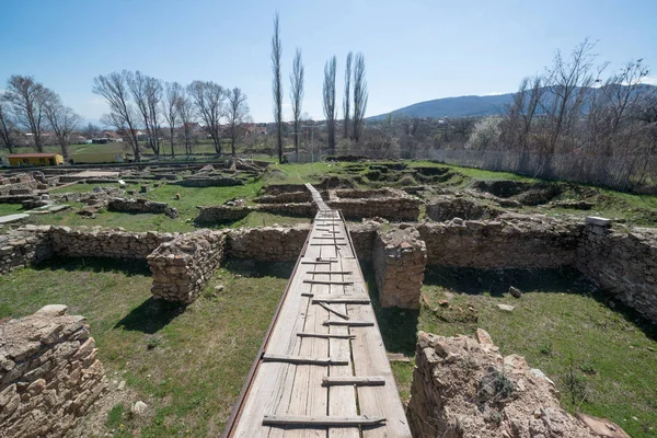 Ruines Ville Grecque Antique Héraclée Lyncestis Bitola Macédoine — Photo