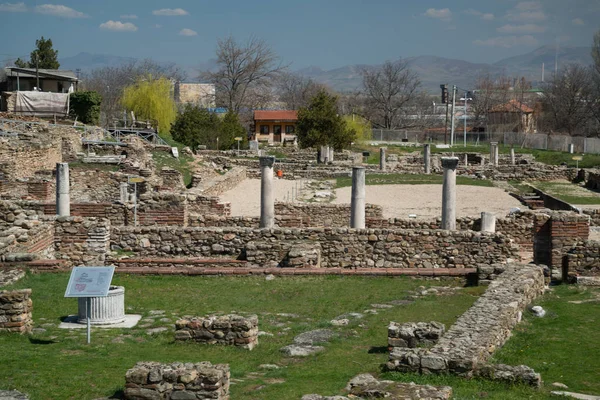 Ruines Ville Grecque Antique Héraclée Lyncestis Bitola Macédoine — Photo