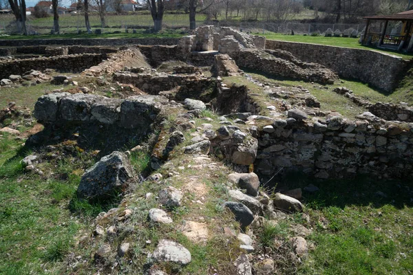 Ruinele Orașului Antic Grec Heraclea Lyncestis Din Bitola Macedonia — Fotografie, imagine de stoc