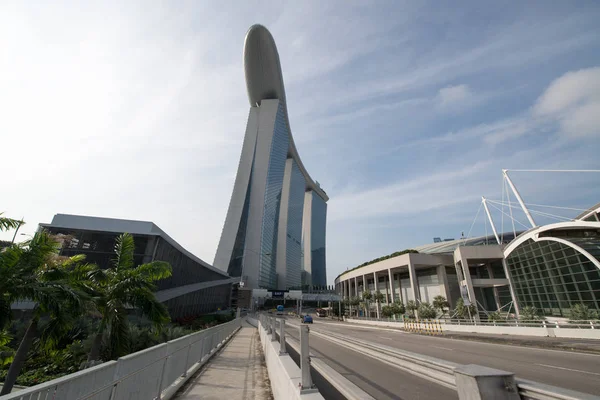 Singapore Circa Januari 2015 Dagelijkse Weergave Van Marina Sands Bay — Stockfoto