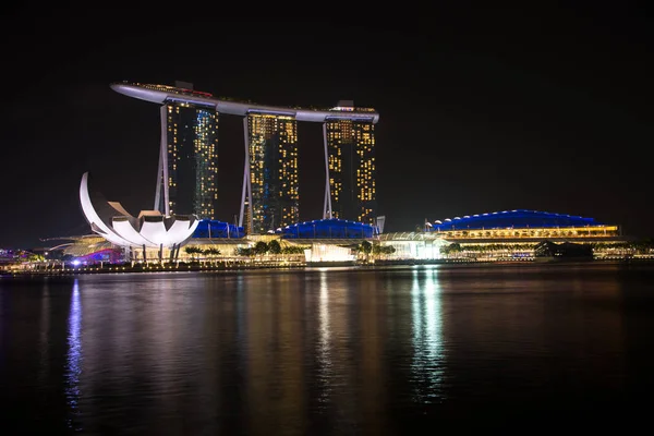 Singapore Circa January 2015 Marina Bay Sands Hotel Lotus Architecture Stock Image