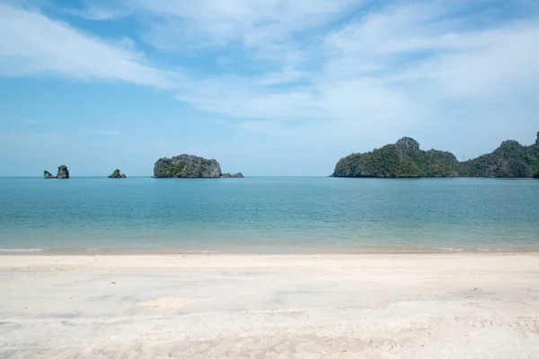 Beau Ciel Plage Sable Calme Thaïlande Concept Vacances — Photo