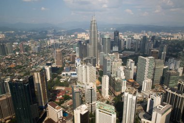 Kuala Lumpur, Malezya - Ocak 2015: Kuala Lumpur, Malezya 'daki modern bina 