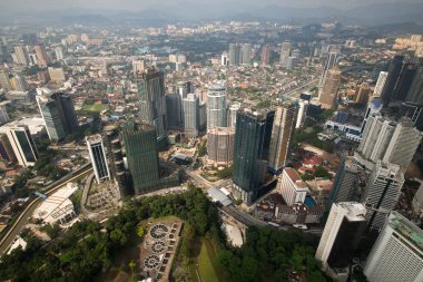 Kuala Lumpur, Malezya - Ocak 2015: Kuala Lumpur, Malezya 'daki modern bina 