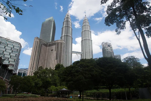 Kuala Lumpur Malezya Ekim 2015 Petronas Towers Petronas Towers Menara — Stok fotoğraf