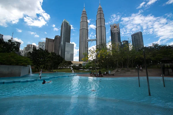 Kuala Lumpur Maleisië Circa Januari 2015 Petronas Towers Petronas Towers — Stockfoto