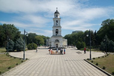 Chisinau, Moldova-Ağustos 2016 yaklaşık: Lord Metropolitan Cathedral Nativity, Catedrala nasterea Domnului Chisinau, Moldova 