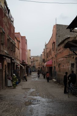Marakeş, Fas-Circa Mayıs 2013: eski şehir Medina Marakeş sokaklarında