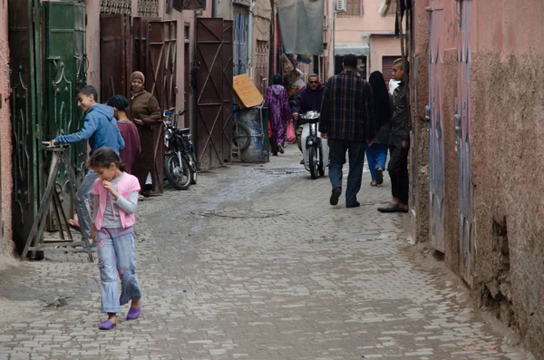 Marrakech Marokkó Circa Május 2013 Marrakech Utcáin Régi Város Medina — Stock Fotó