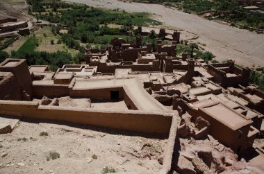 Görünüm AIT Benhaddou Kasbah, AIT Ben Haddou, Ouarzazate, Fas