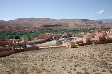 Boumalne Dades kasabasının görünümü, Fas 