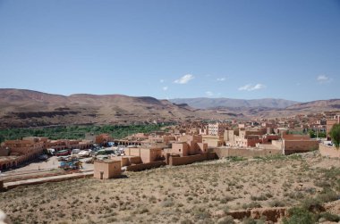 Boumalne Dades kasabasının görünümü, Fas 