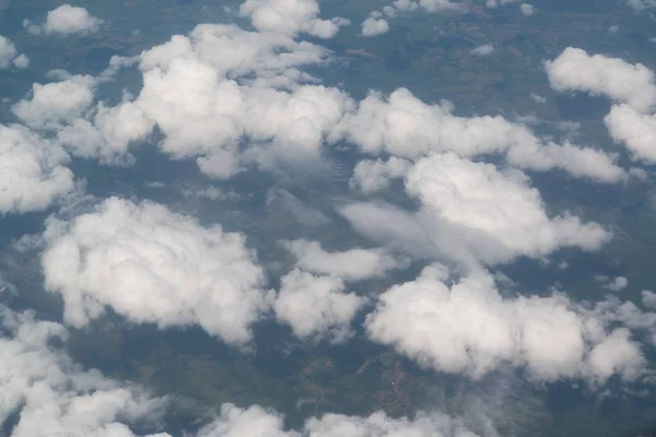 Nuvole Bianche Viste Aereo — Foto Stock