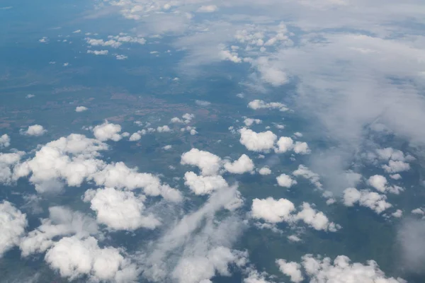 Nuvole Bianche Viste Aereo — Foto Stock