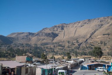 Peru, Güney Amerika güzel dağlar