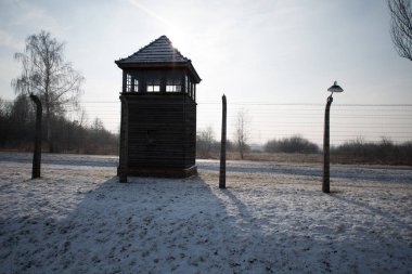 Oswiecim, Polonya-27 Ocak 2014-eski bir Nazi imha toplama kampı Auschwitz II, Avrupa 'nın en büyük 27 Ocak 2014 Oswiecim içinde