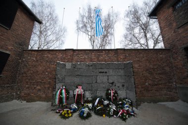 Oswiecim, Polonya-27 Ocak 2014-eski bir Nazi imha toplama kampı Auschwitz II, Avrupa 'nın en büyük 27 Ocak 2014 Oswiecim içinde