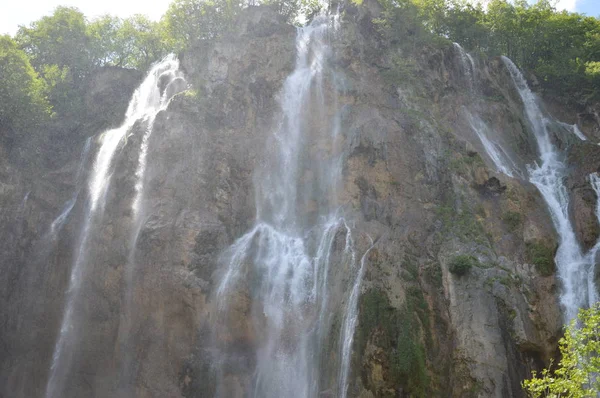 Parque Nacional Lagos Cascadas Plitvice Croacia — Foto de Stock