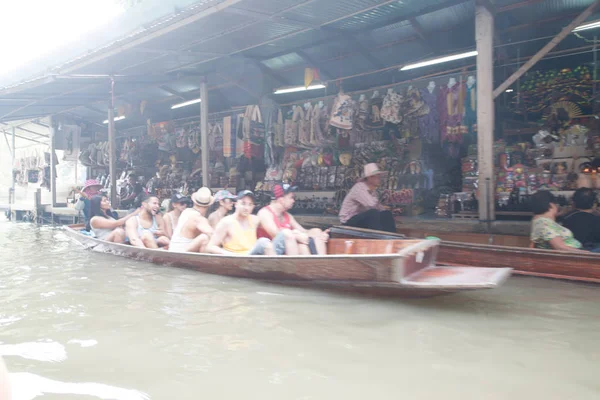 Damnoen Saduak Thailandia Circa Febbraio 2016 Damnoen Saduak Floating Market — Foto Stock