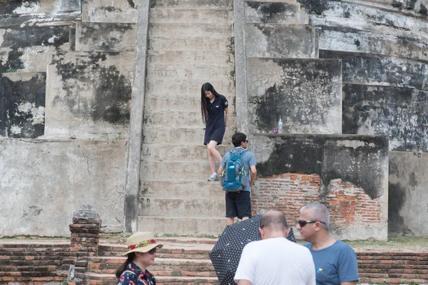 Ancient Pagoda Wat Phrasisanpetch Phra San Аюттхая Исторический Город Таиланд — стоковое фото