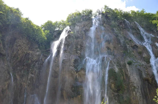 Parque Nacional Lagos Cascadas Plitvice Croacia — Foto de Stock