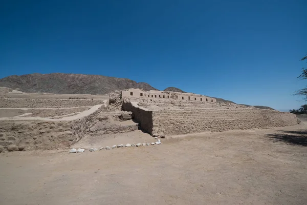 Ruiny Paredones Pobliżu Nazca Ica Peru — Zdjęcie stockowe