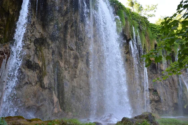 Plitvicemeren Watervallen Nationaal Park Kroatië — Stockfoto