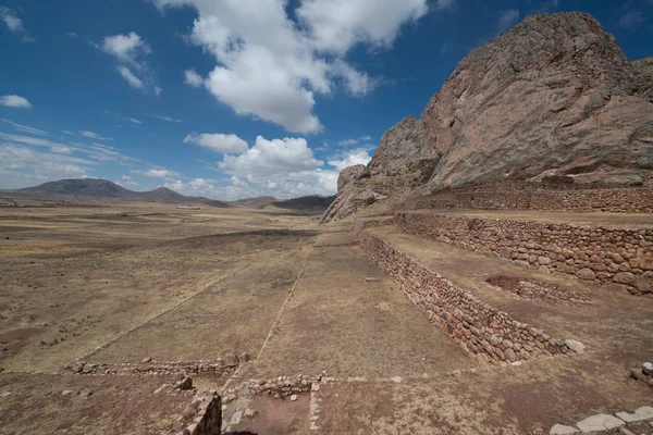 Puca Pucara Twierdza Starożytna Inca Cuzco Peru Ameryka Południowa — Zdjęcie stockowe