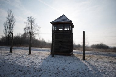 Oswiecim, Polonya-27 Ocak 2014-eski bir Nazi imha toplama kampı Auschwitz II, Avrupa 'nın en büyük 27 Ocak 2014 Oswiecim içinde