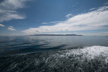 Taquile adası, Titicaca Gölü, Peru. Güney Amerika