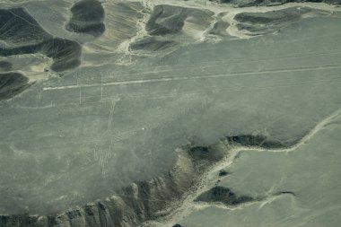 Nasca Hatları'nın havadan görünümü, Sinekkuşu. Nazca, Peru