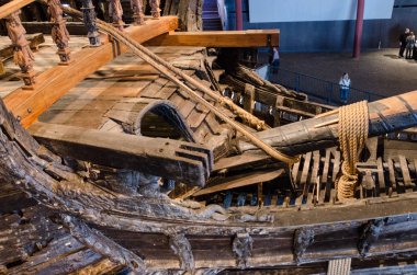 İsveç, Haziran 2016: Stockholm 'deki Vasa Müzesi, 17. yüzyıl Viking savaş gemisini sergiliyor