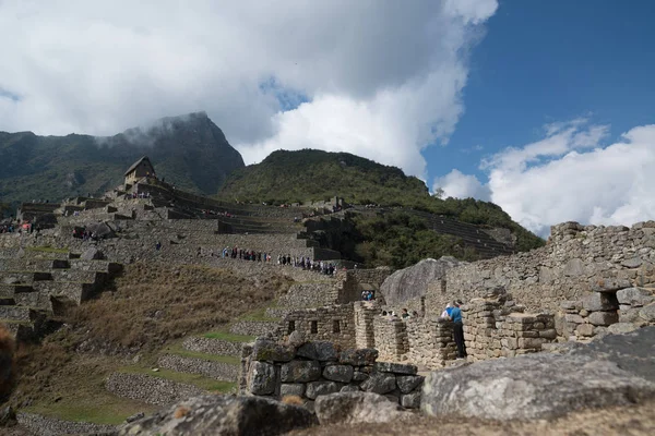 Machu Picchu Fellegvára Peruban Southa Amerikában — Stock Fotó