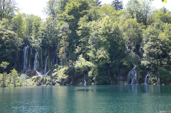 Плітвіцькі Озера Водоспади Національний Парк Хорватія — стокове фото