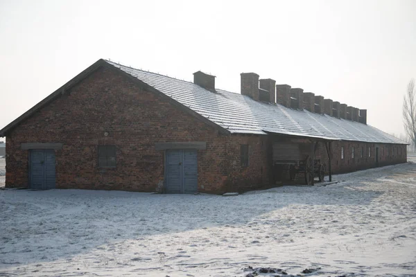 Collapsed gas chamber in Concentration camp Auschwitz Birkenau a former Nazi extermination camp on January 27, 2014 in Oswiecim