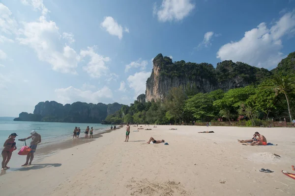 Koh Samui Thailand Februar 2016 Blick Auf Lipanoi Strand Bei — Stockfoto