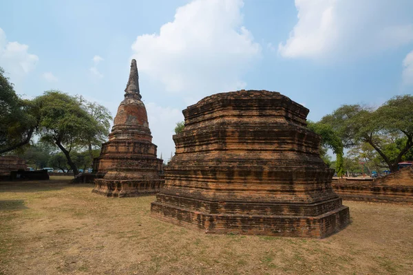 Wat Ratchaburana Temple Ayutthaya Tailândia — Fotografia de Stock