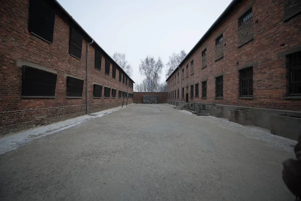 Oswiecim Polonia Enero 2014 Antiguo Campo Concentración Exterminio Nazi Auschwitz —  Fotos de Stock