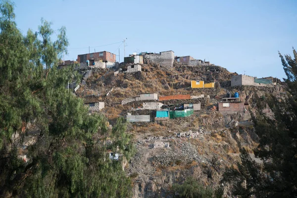 Vista Las Montañas Del Volcán Ciudad Región Arequipa Perú — Foto de Stock