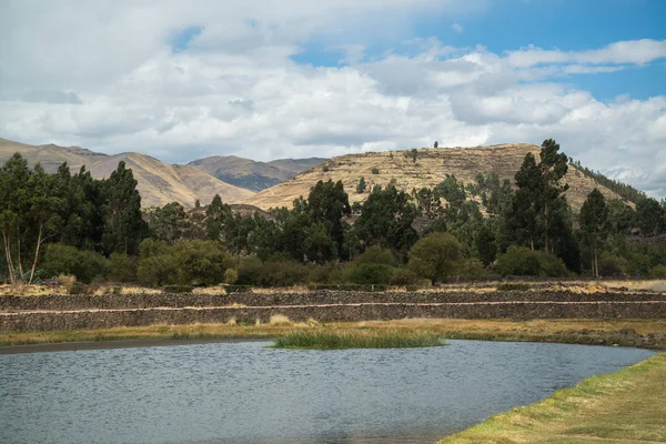 Ruinas Raqch Raqchi Templo Wiracocha Cerca Cusco Perú América Del — Foto de Stock