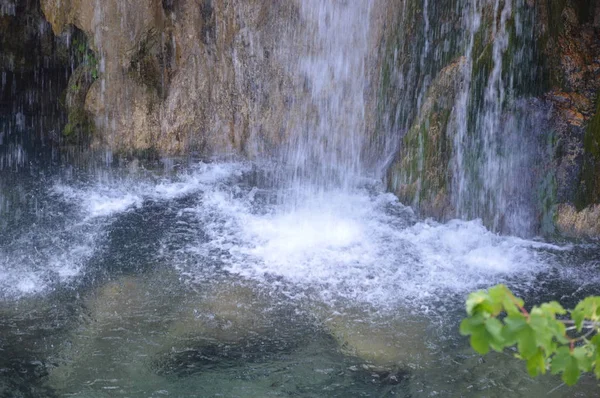 Plitvice Lakes Och Waterfalls National Park Kroatien — Stockfoto