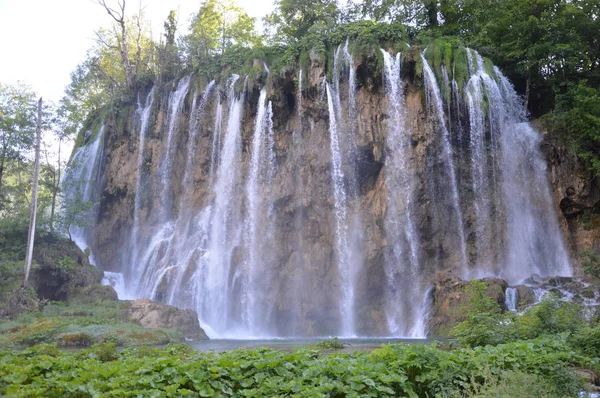 Parc National Des Lacs Chutes Eau Plitvice Croatie — Photo