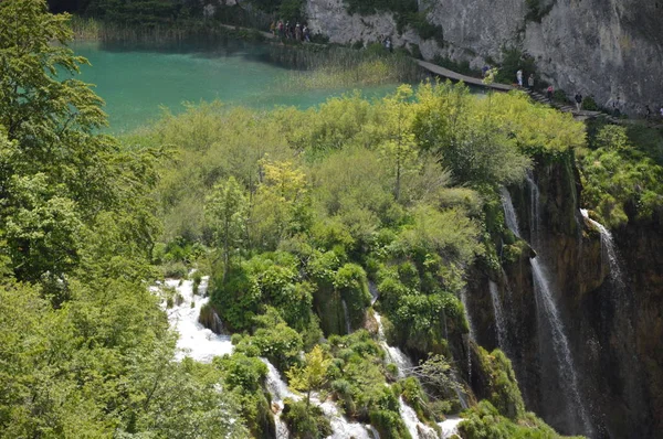 Plitvice Lakes Waterfalls National Park Croatia — Stock Photo, Image