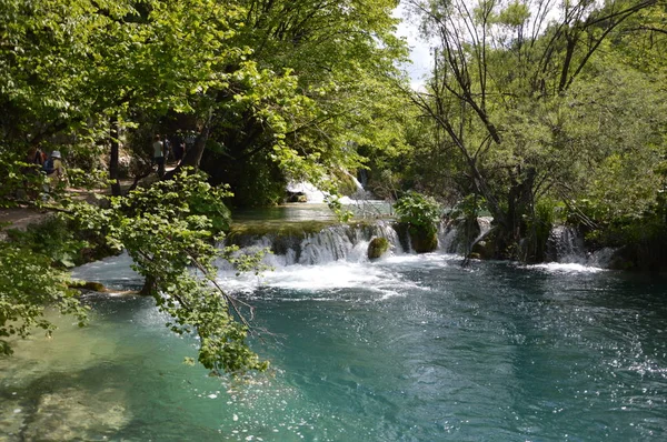 Jeziora Plitwickie Park Narodowy Wodospadów Chorwacja — Zdjęcie stockowe