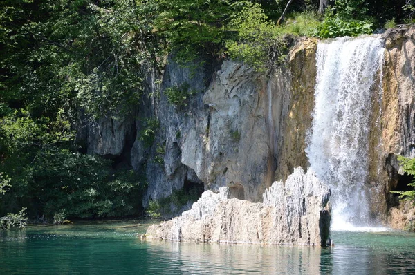 Plitvice Lakes Och Waterfalls National Park Kroatien — Stockfoto